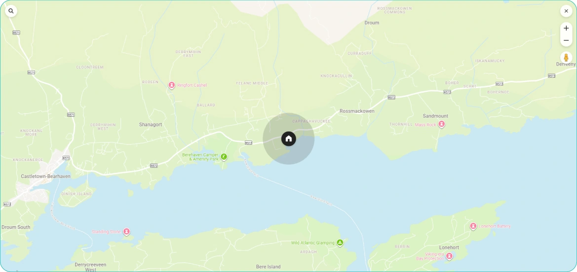 Scenic Cottage Near Castletownbere Location